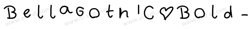 BellaGothic Bold字体转换